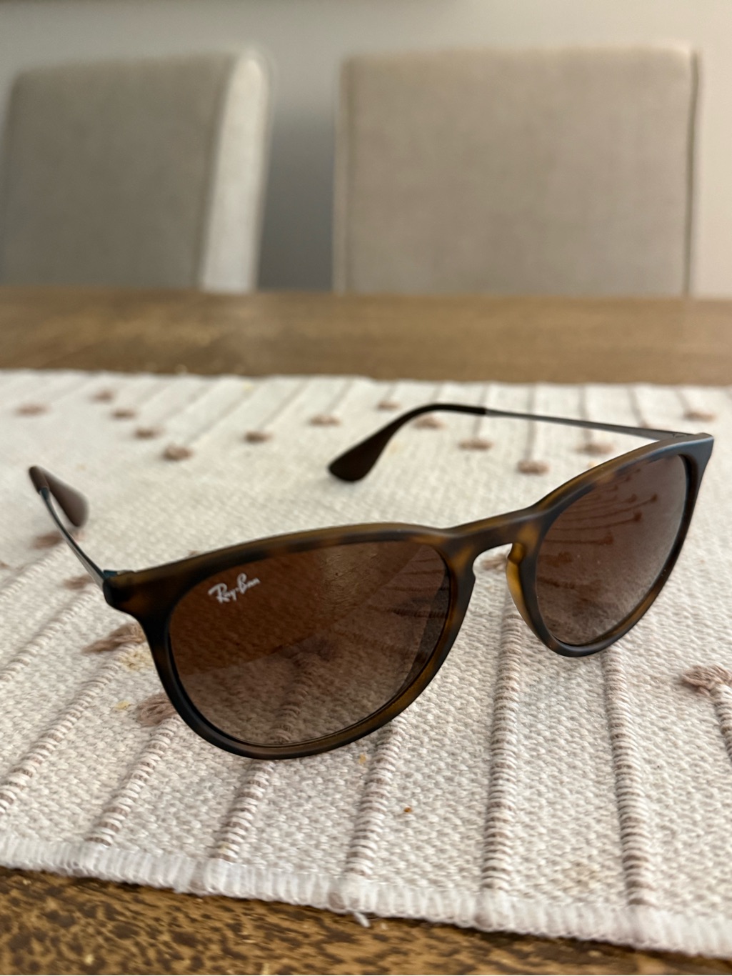 Ray-Ban Rb4171 Erika Classic Sunglasses In Matte Rubber Havana